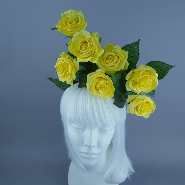 Yellow Rose Flower Headdress