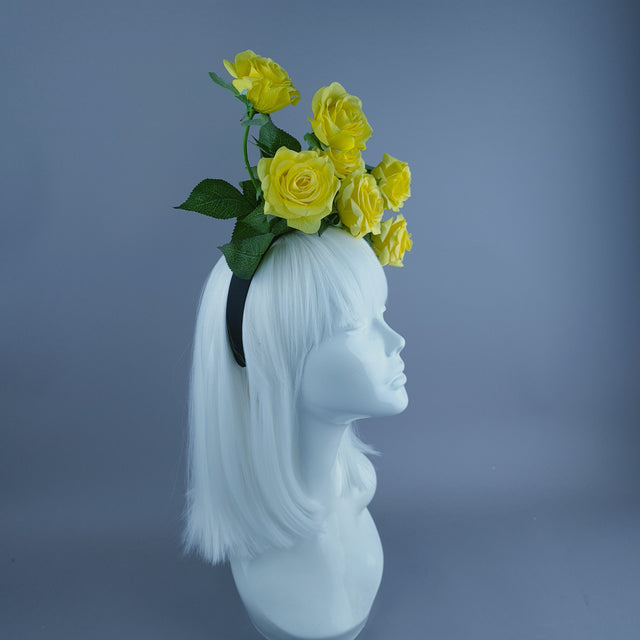 Yellow Rose Flower Headdress