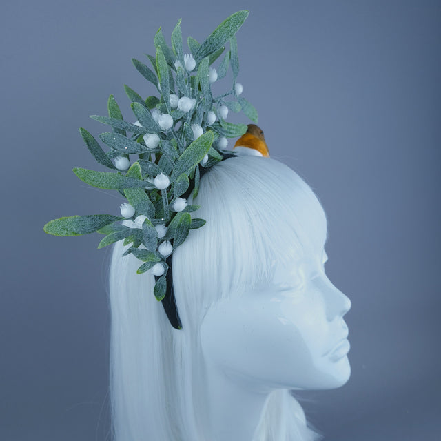 Mistletoe & Robin Christmas Headdress