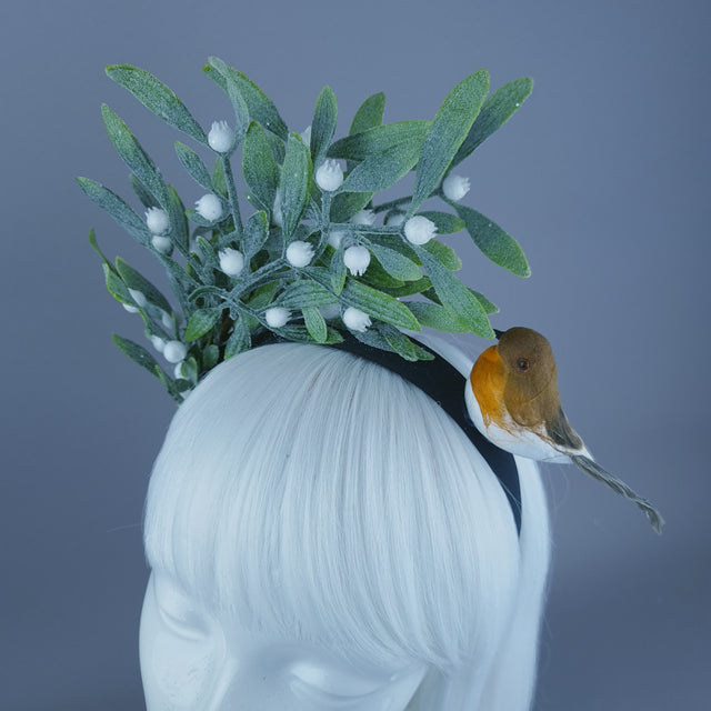 Mistletoe & Robin Christmas Headdress