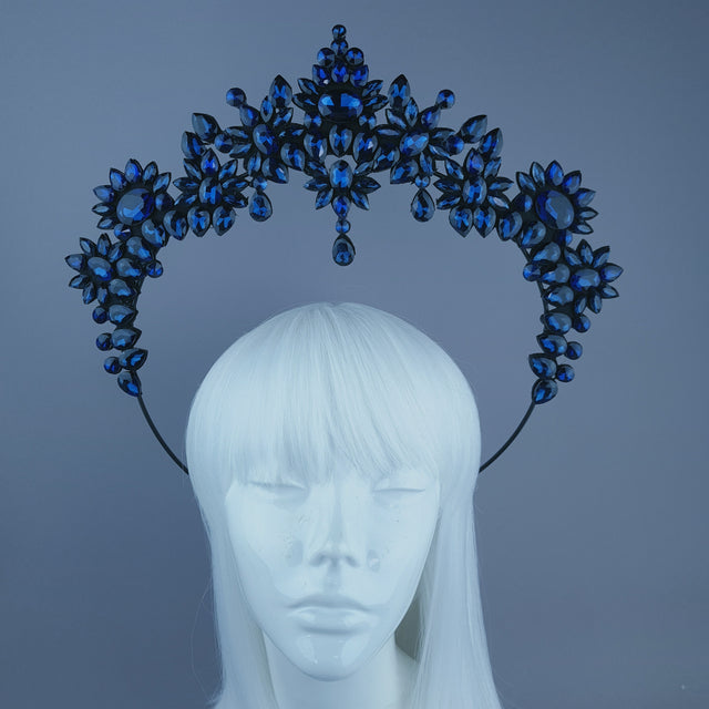 Blue Jewel Halo Headdress