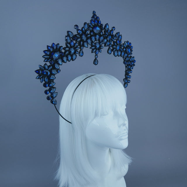 Blue Jewel Halo Headdress