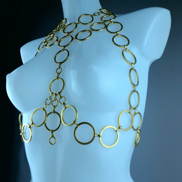 "Frazetta" Gold Ring Jewellery Harness