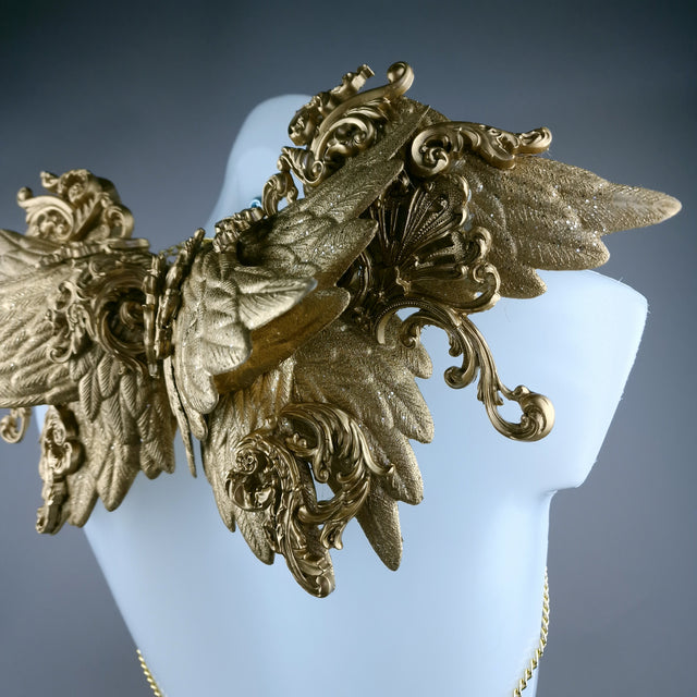 "Host" Gold Filigree Wings Body Jewellery