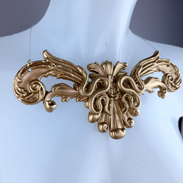"Waltonian" Gold Snakes & Filigree Necklace