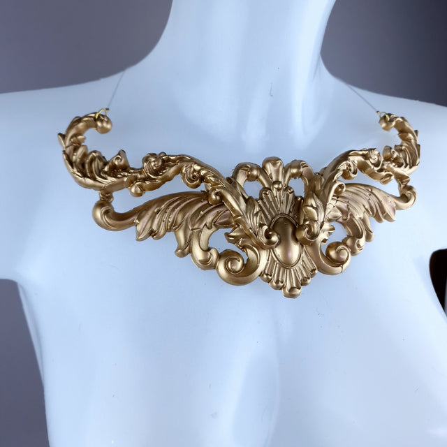 "Zarola" Gold Filigree Necklace