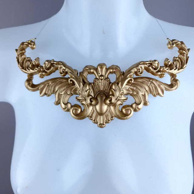 "Zarola" Gold Filigree Necklace