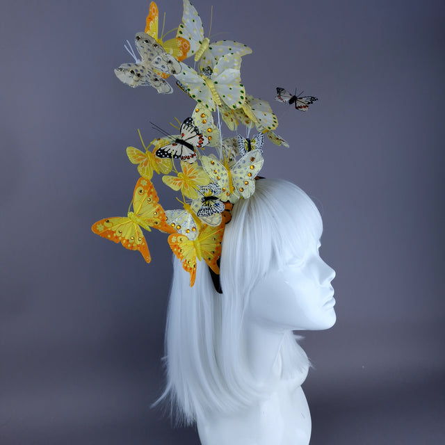 "Birabiro" Yellow Butterfly Headdress