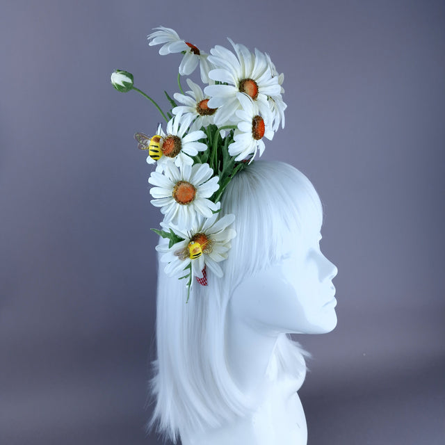 "Aubrette" Daisy & Bee Flower Headdress