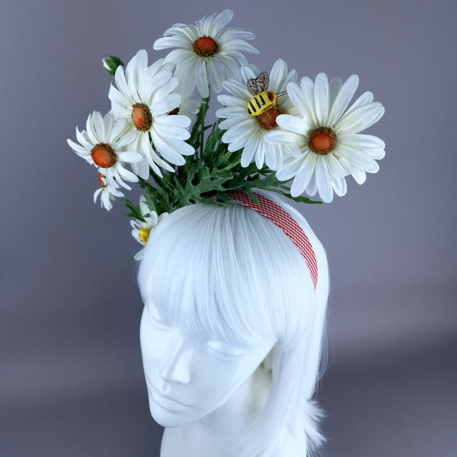 "Aubrette" Daisy & Bee Flower Headdress