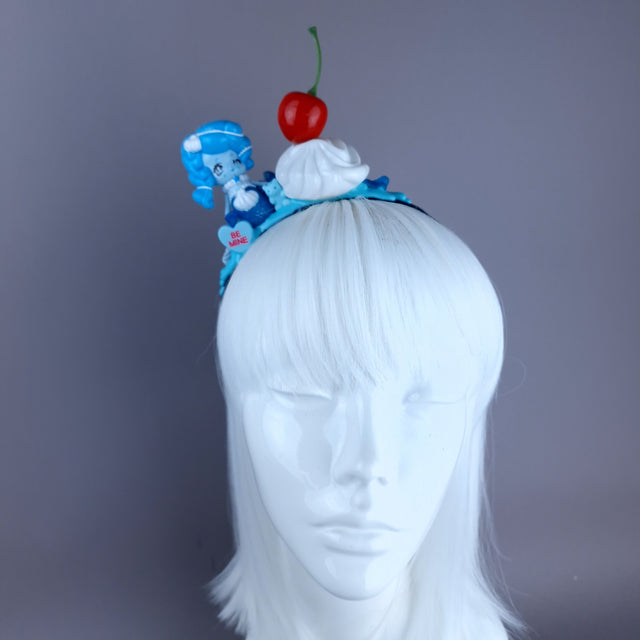 Blue Mermaid Party Cake Headpiece