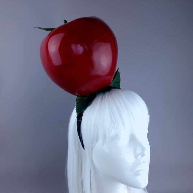 "Sin" Giant Red Apple Headpiece