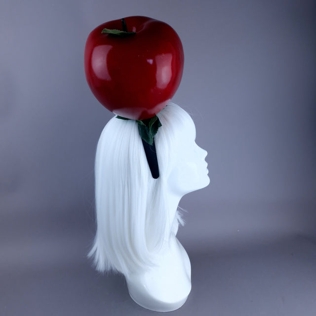 "Sin" Giant Red Apple Headpiece