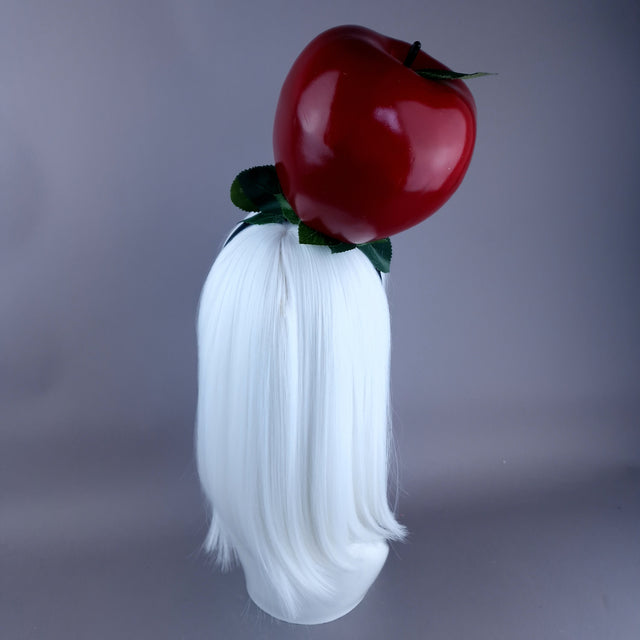 "Sin" Giant Red Apple Headpiece