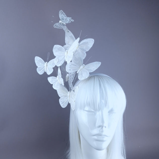 "Pieris" White Butterfly Headdress