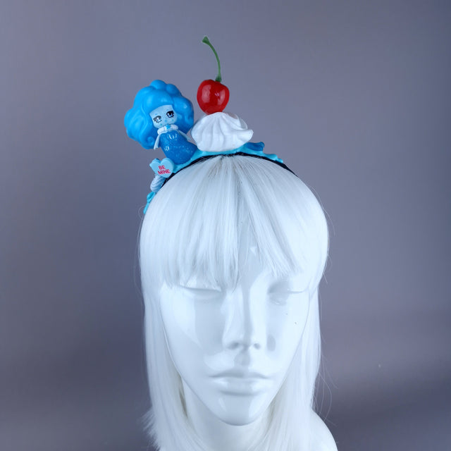 Blue Mermaid Party Cake Headpiece