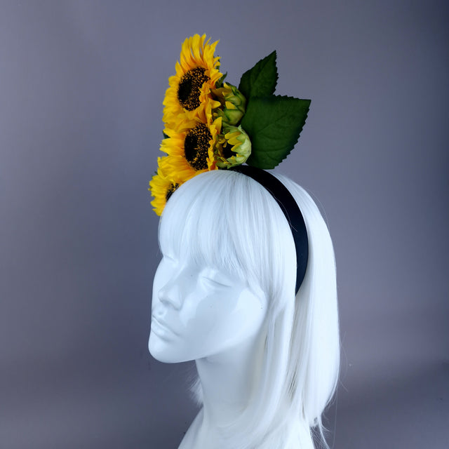 "Helios" Sunflower Headdress