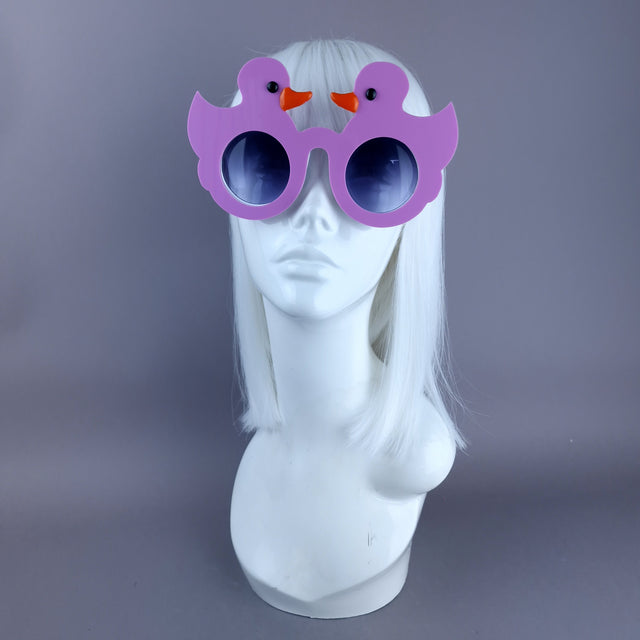 "Ey Up Duck" Pinky/Purple Duckie Sunglasses