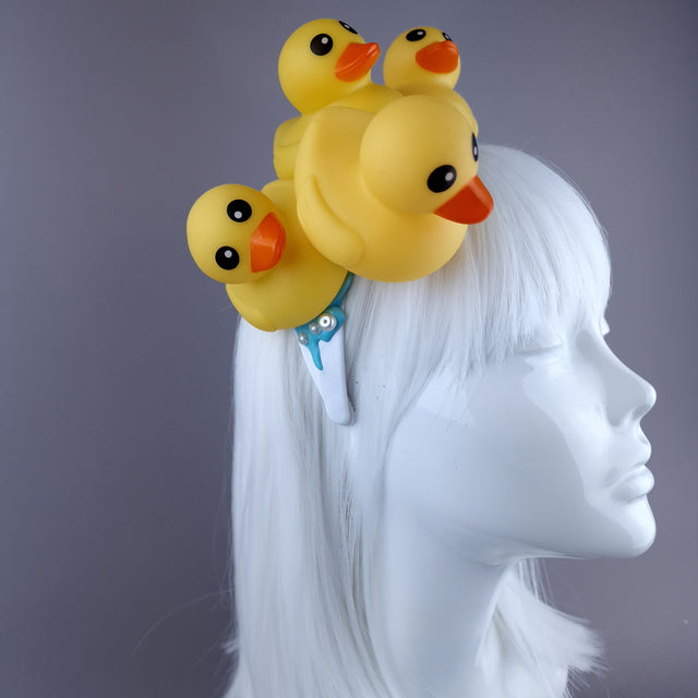 "Bathtime" Duck & Pearl Bubble Headpiece