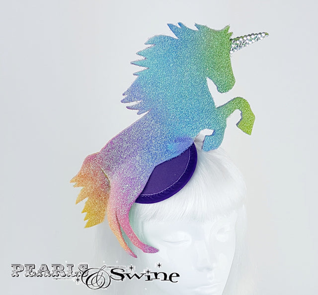 Rainbow Unicorn Glitter Hat "Myth"