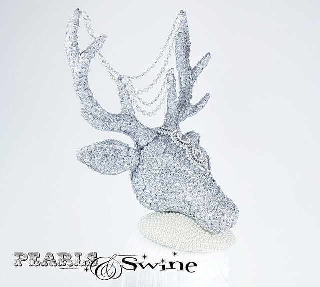Jewel encrusted stag hat