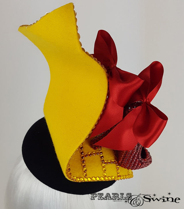 Wizard of Oz Ruby Slippers Hat, unique headpieces UK