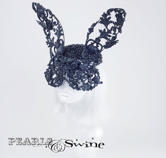 Jewel encrusted rabbit hat