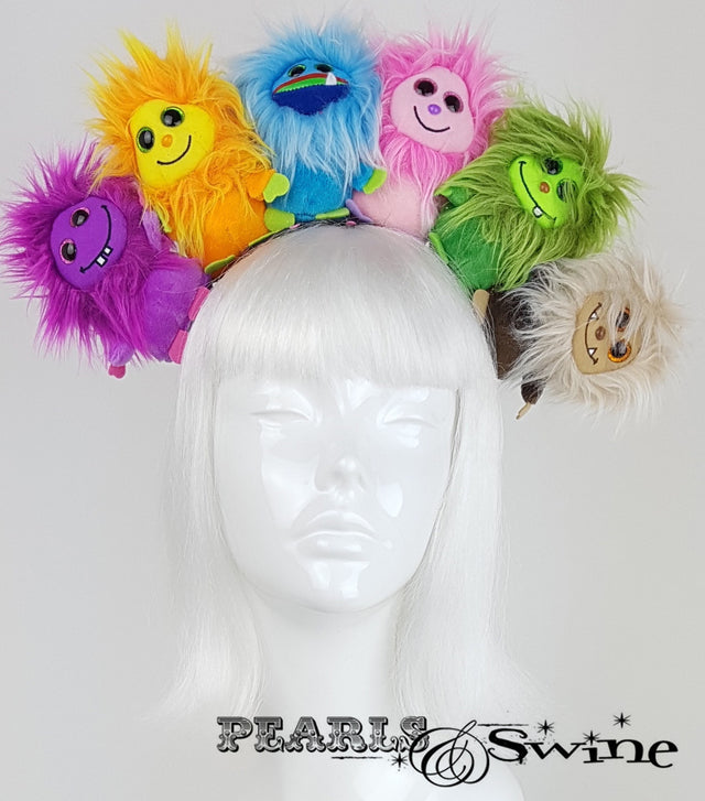 Fluffy Colourful Monster Headdress Hats for Sale UK