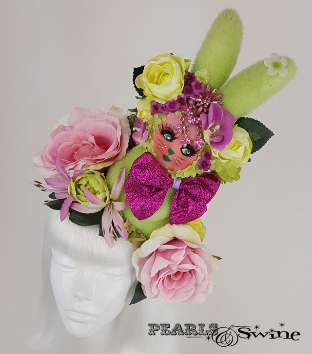 Quirky Bunny & Flower Hat, ladies hats for sale UK