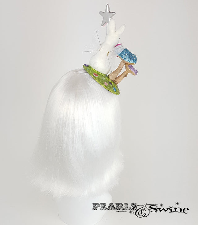 Fairy Bunny Glitter Fascinator for sale