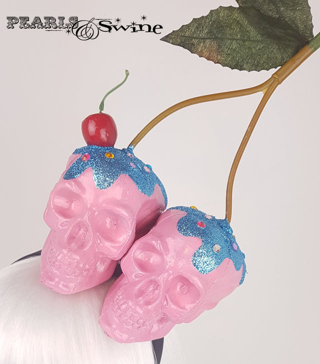 Skull Cherry Cupcake Headband, quirky hats for sale