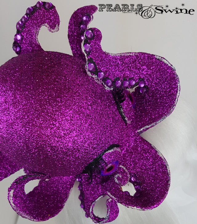 Pink Glitter Octopus Fascinator