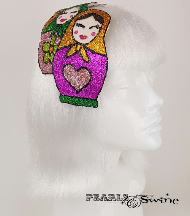 Colourful Glitter Russian Doll ladies Hats for sale UK