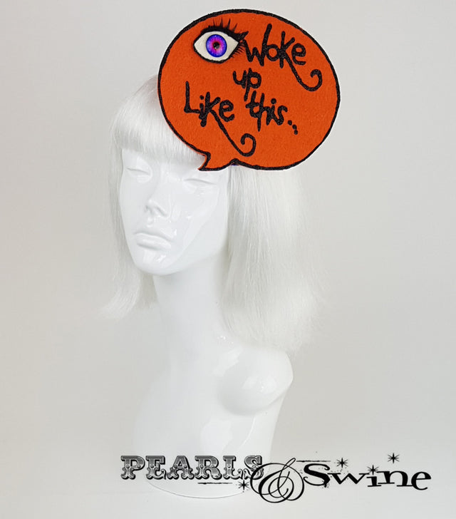 Speech Bubble Fascinator, quirky ladies hats for sale UK