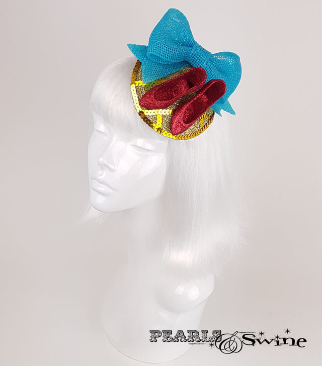 Wizard of Oz Ruby Slippers inspired fascinator